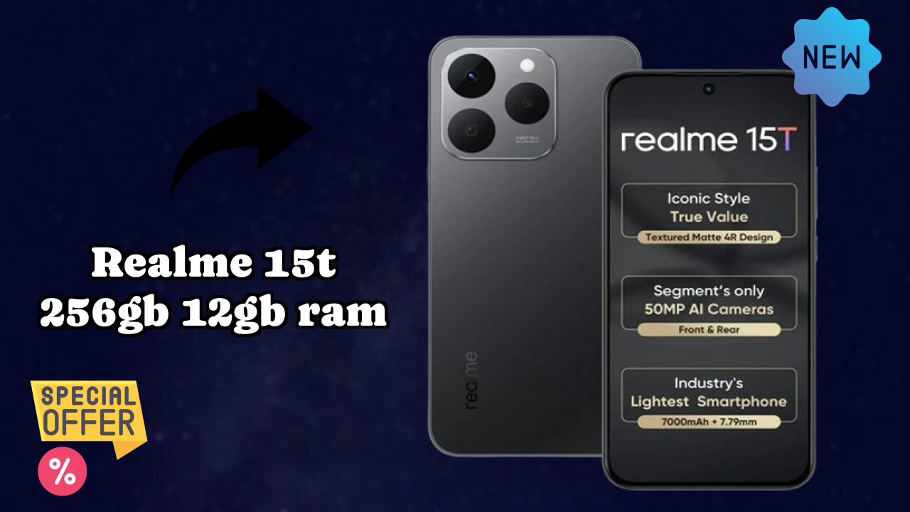 Realme 15T 256GB 12GB RAM Display Size: 6.57 Inches (16.69 Cm) Screen Review