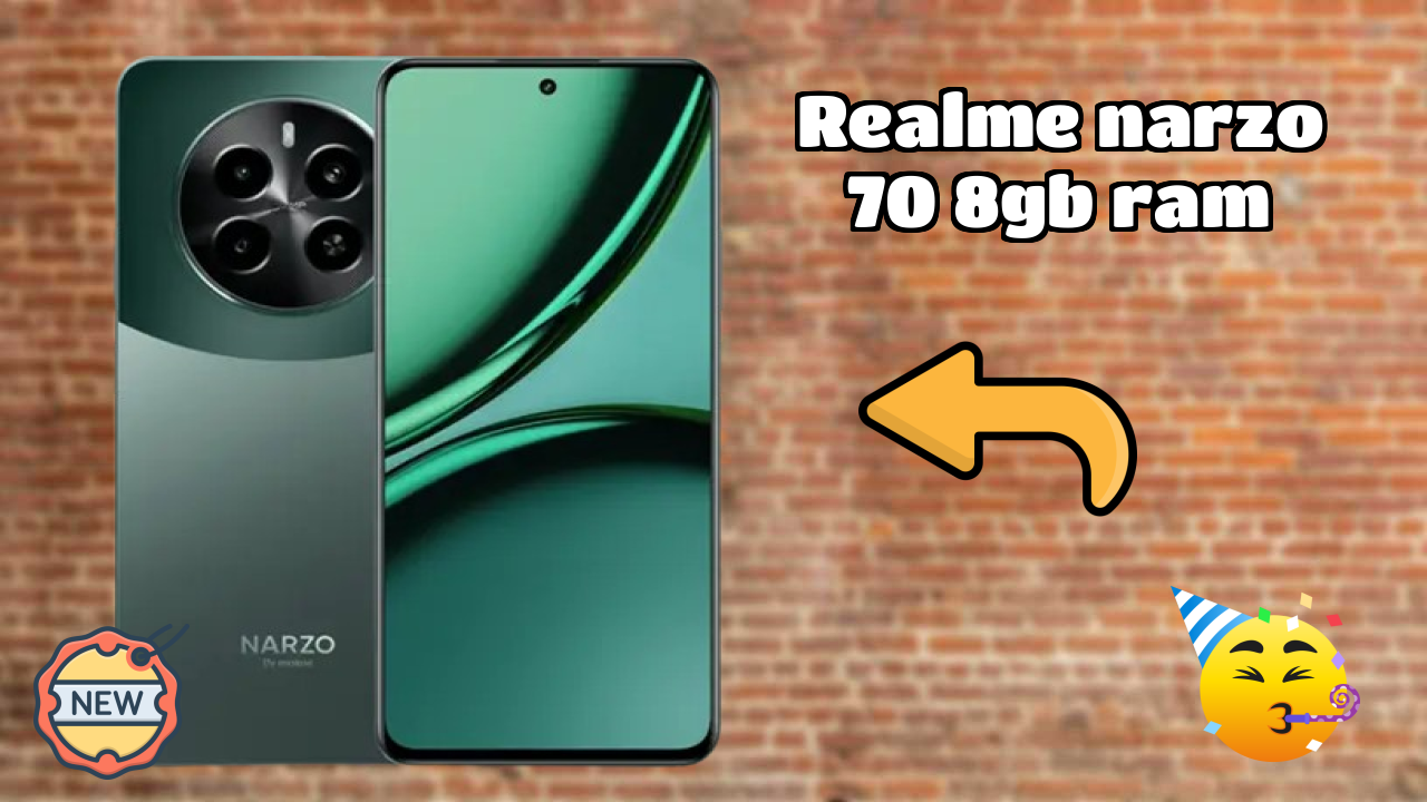 Realme Narzo 70 8GB RAM Display Size: 6.67 Inches (16.94 Cm) Screen Quality