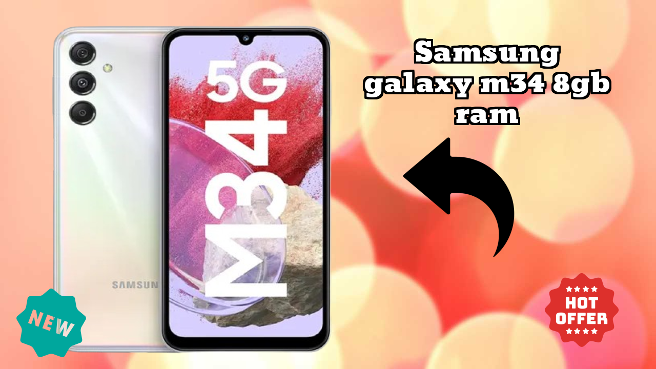 Samsung Galaxy M34 8GB RAM Display Analysis: 6.5 Inches (16.51 Cm) Screen