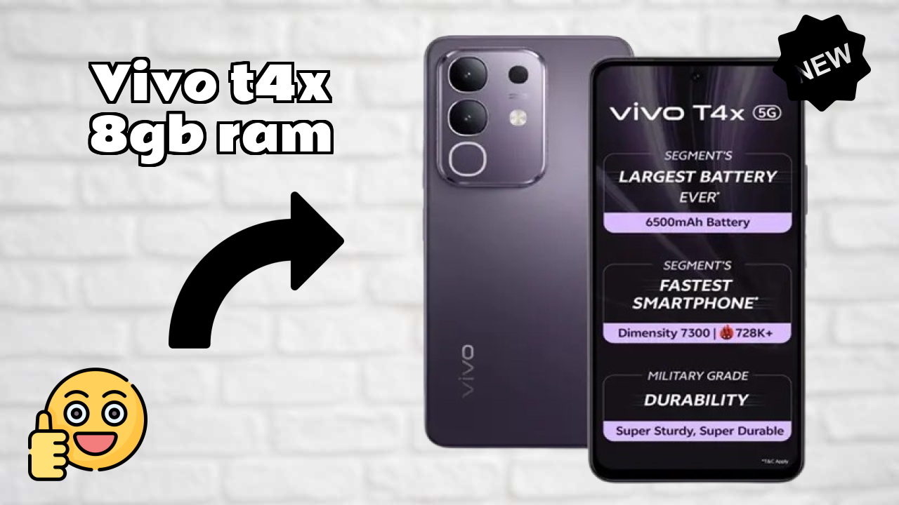 Vivo T4X 8GB RAM at ₹14,499 - Best Features & Specifications